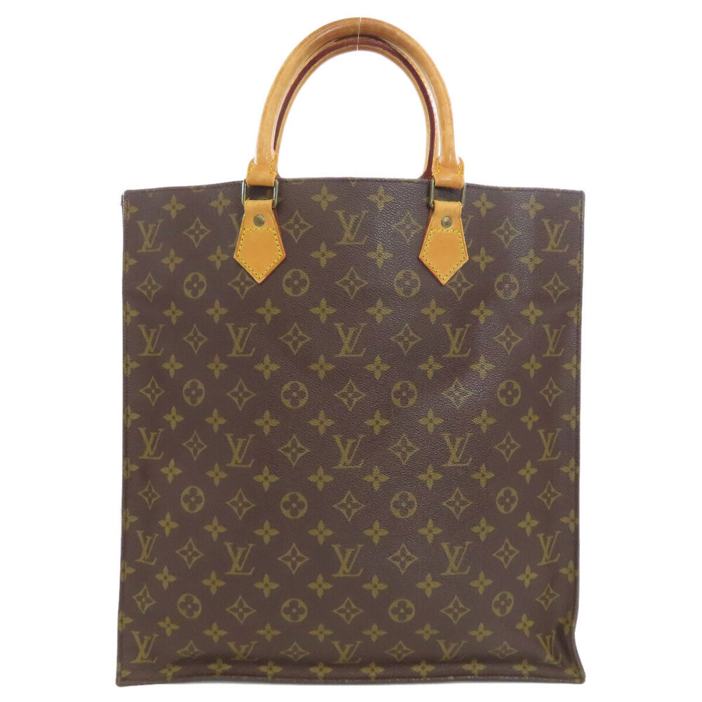 Louis Vuitton Plat Sac Bag Monogram Tote Canvas Brown